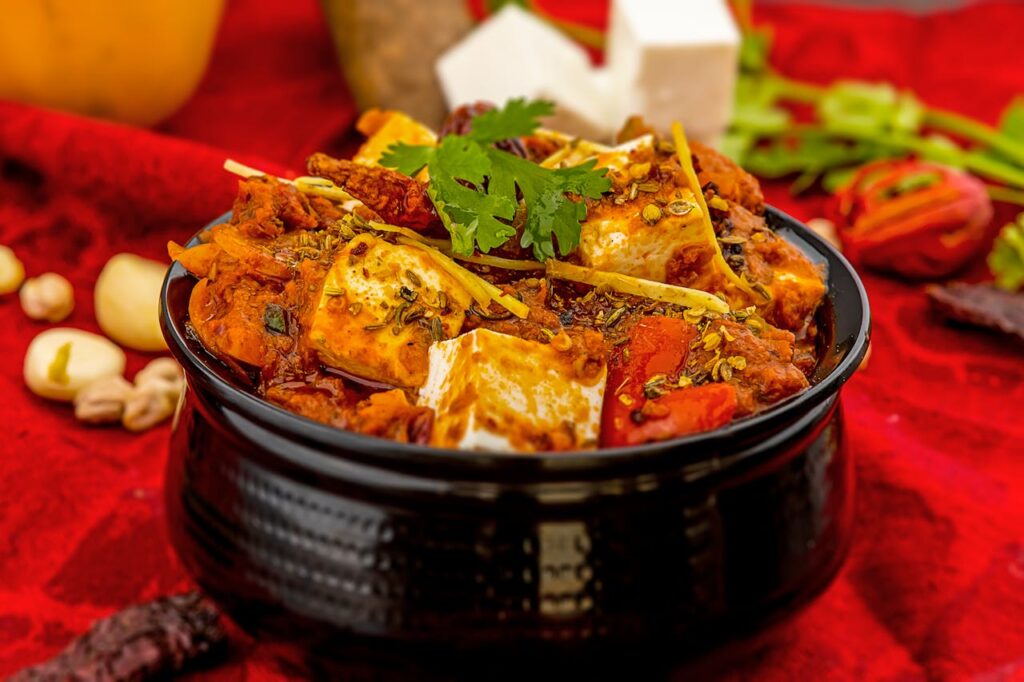 Close-up Photo of Savory Stew in a Black Bowl